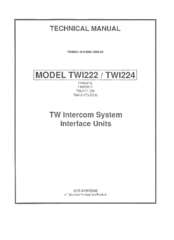 RTS TWI-SK7O-DCU Technical Manual