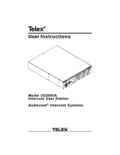Telex Audiocom US2000A User Instructions
