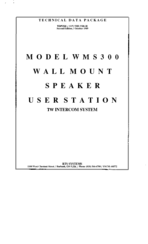 RTS WMS300 Technical Data Manual