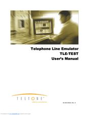 Teltone TLE-TEST User Manual