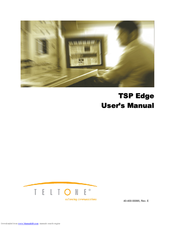 Teltone TSP-
8POTS-01 User Manual
