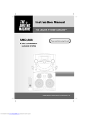 The Singing Machine SMD-808 Instruction Manual