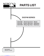 Thetford DC-0740S Parts List