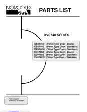 Norcold DE-0740 Parts List