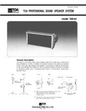 Toa SM-60 Instruction Manual