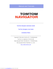 TomTom Navigator Navigator 3 Quick Start Manual