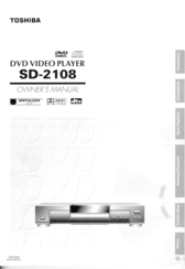 Toshiba SD-2108 Owner's Manual