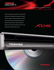 Toshiba XDE600 Specifications