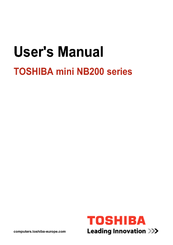 Toshiba NB205-N311 User Manual