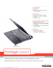 Toshiba Portege 3440CT Specifications
