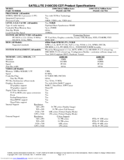 Toshiba Satellite 2100CDS Specifications