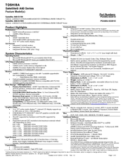 Toshiba A60-S1561 - Satellite - Celeron 2.8 GHz Specifications