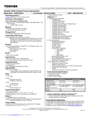 Toshiba C655D-S5234 Specifications