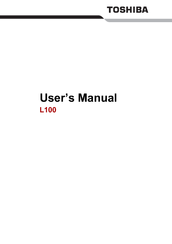 Toshiba Satellite L100-108 User Manual
