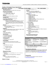 Toshiba L355-S7915 - Satellite - Celeron 2.2 GHz Specifications