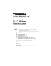 Toshiba A9-ST9001 Resource Manual