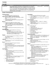 Toshiba M4-S435 Specifications