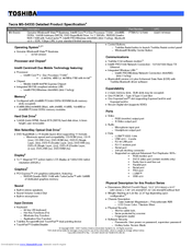 Toshiba M5 S4333 - Tecra - Core 2 Duo GHz Specifications