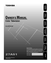 Toshiba 27A51 Owner's Manual