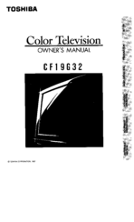 Toshiba CF19G32 Owner's Manual