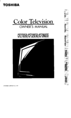 Toshiba CF36G55 Owner's Manual