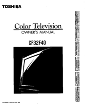 Toshiba CF30F40 Owner's Manual