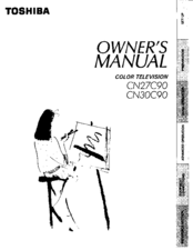 Toshiba CN27C90 Owner's Manual