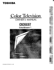 Toshiba ColorStream CN36G97 Owner's Manual