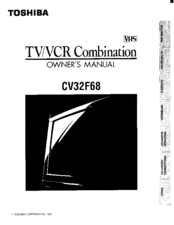 Toshiba CV32F68 Owner's Manual