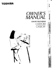 Toshiba CX32C80 Owner's Manual