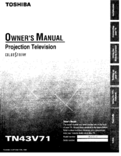 Toshiba TN43V71 Owner's Manual