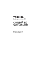Toshiba B10 Quick Start Manual