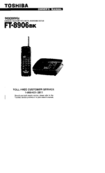 Toshiba FT8906BK Owner's Manual