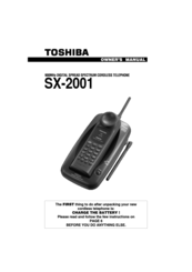 Toshiba SX-2001 Owner's Manual