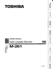 Toshiba M261 Owner's Manual