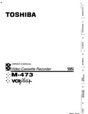 Toshiba M-473 Owner's Manual