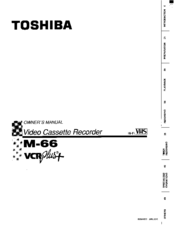 Toshiba M66 Owner's Manual
