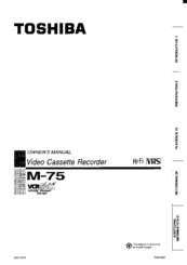 Toshiba M75 Owner's Manual