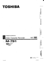 Toshiba M781 Owner's Manual