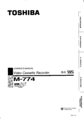 Toshiba M-774 Owner's Manual