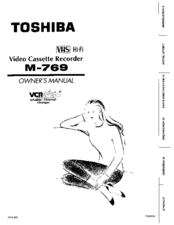 Toshiba M769 Owner's Manual