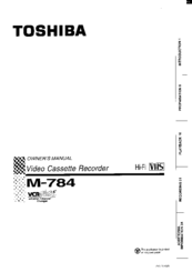 Toshiba M-784 Owner's Manual