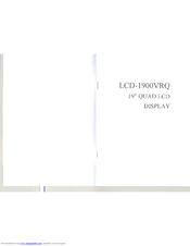 Totevision LCD-1900VRQ User Manual