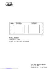 Tote Vision LCD-800D User Manual