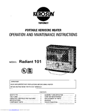 Toyoset Radiant 101 User Manual