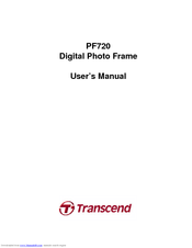 Transcend T Photo 720 User Manual