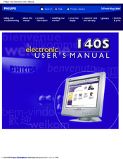 PHILIPS 140S1M Electronic User's Manual