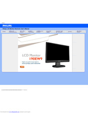 PHILIPS 190EW9FB User Manual