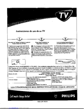PHILIPS 27-COLOR TV W-STEREO-REMOTE CONTROL 29LL600 Instrucciones De Uso