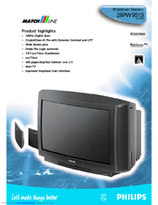PHILIPS 28PW9513 - annexe 1 Product Highlights